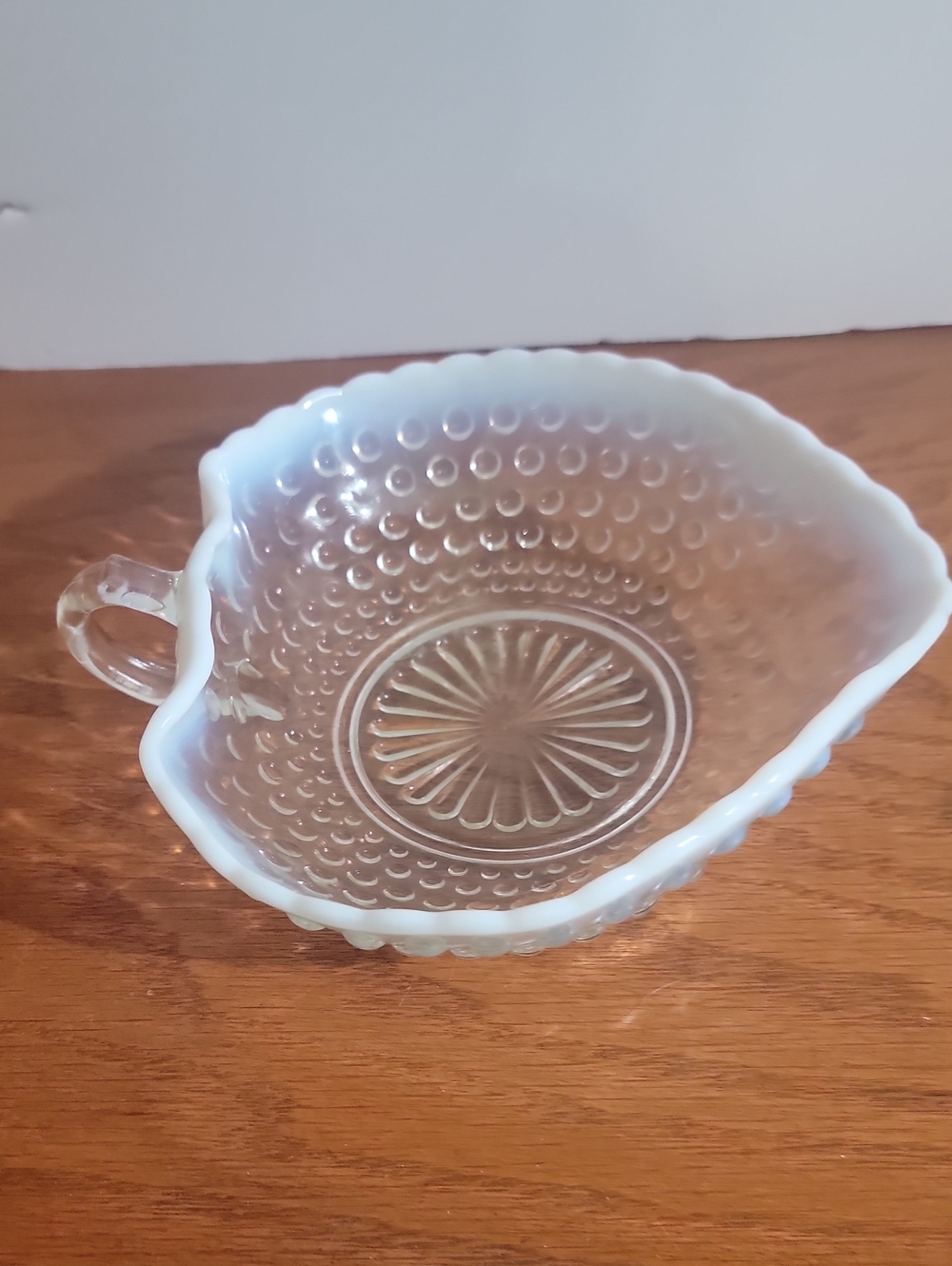 1940's Anchor Hocking "Moonstone" Hobnail Candy Dish